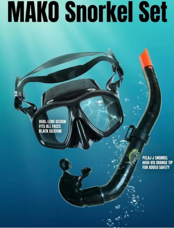 MAKO Snorkel Set - Best Seller - 60% OFF LAST OF STOCK