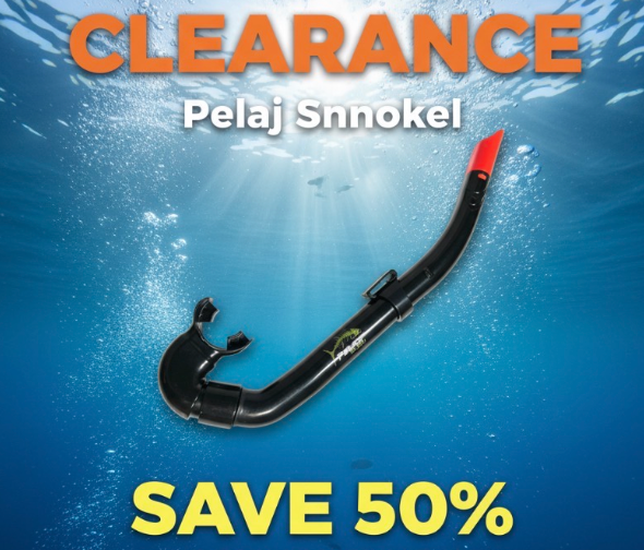 CLEARANCE Pelaj Snorkel SAVE 50% ( Last 2)
