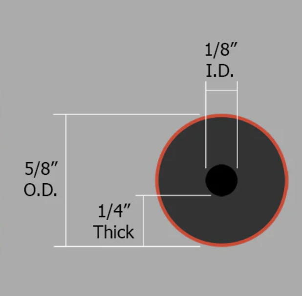 HAMMERHEAD  RED Speargun Rubber 16mm BULK (Sold by the mt)