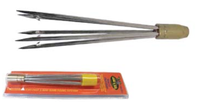 Land & Sea BRASS 5 BARB CLUSTER 7mm