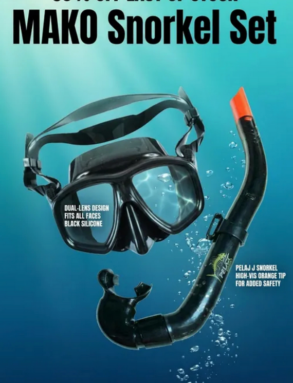MAKO Snorkel Set - Best Seller - 50% OFF LAST OF STOCK