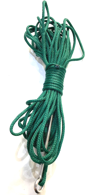 CLEARANCE 15m Green Rig Cord /Floatline with Speedbar 50% OFF
