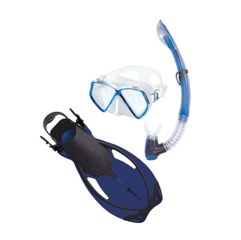 MARES Pirate Allegra Kids Snorkel Set Blue