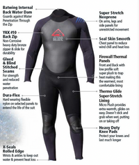 Ballistic Batwing Wetsuit Steamer 3/2mm SAVE 20%