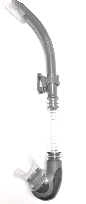 Apnea Purge Snorkel -Grey/Clear